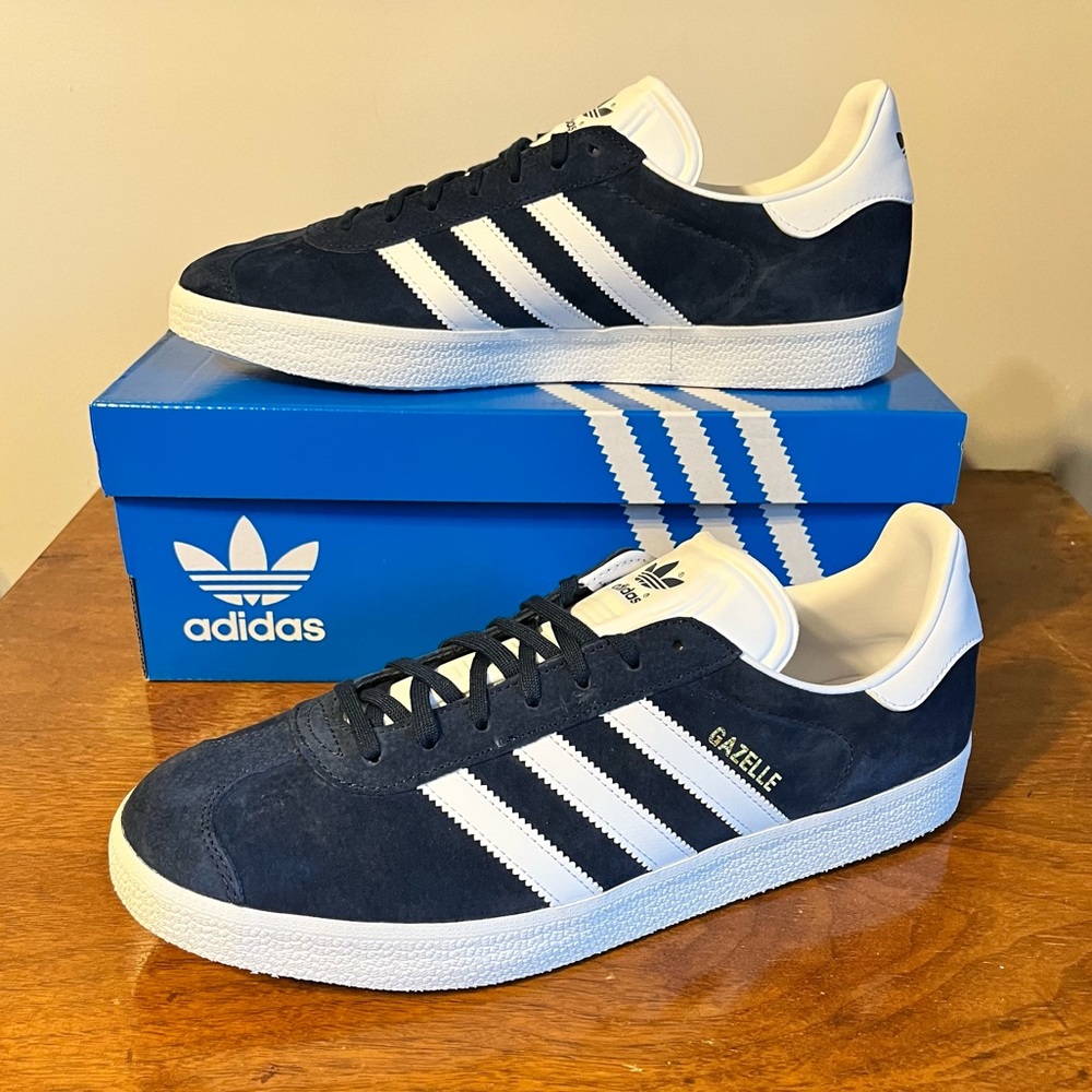 ADIDAS Collegiate Navy Gazelle Shoes - Picture 9 of 9